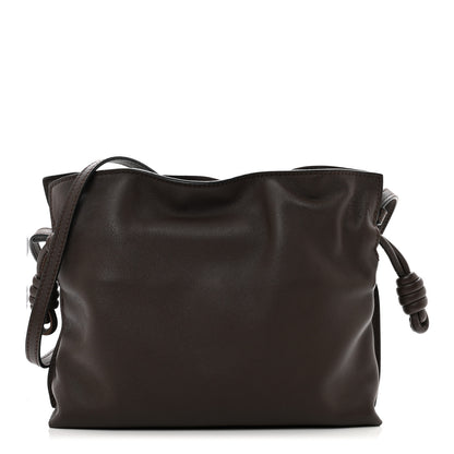 Loewe Calfskin Mini Flamenco Knot Clutch Chocolate 1 of 8