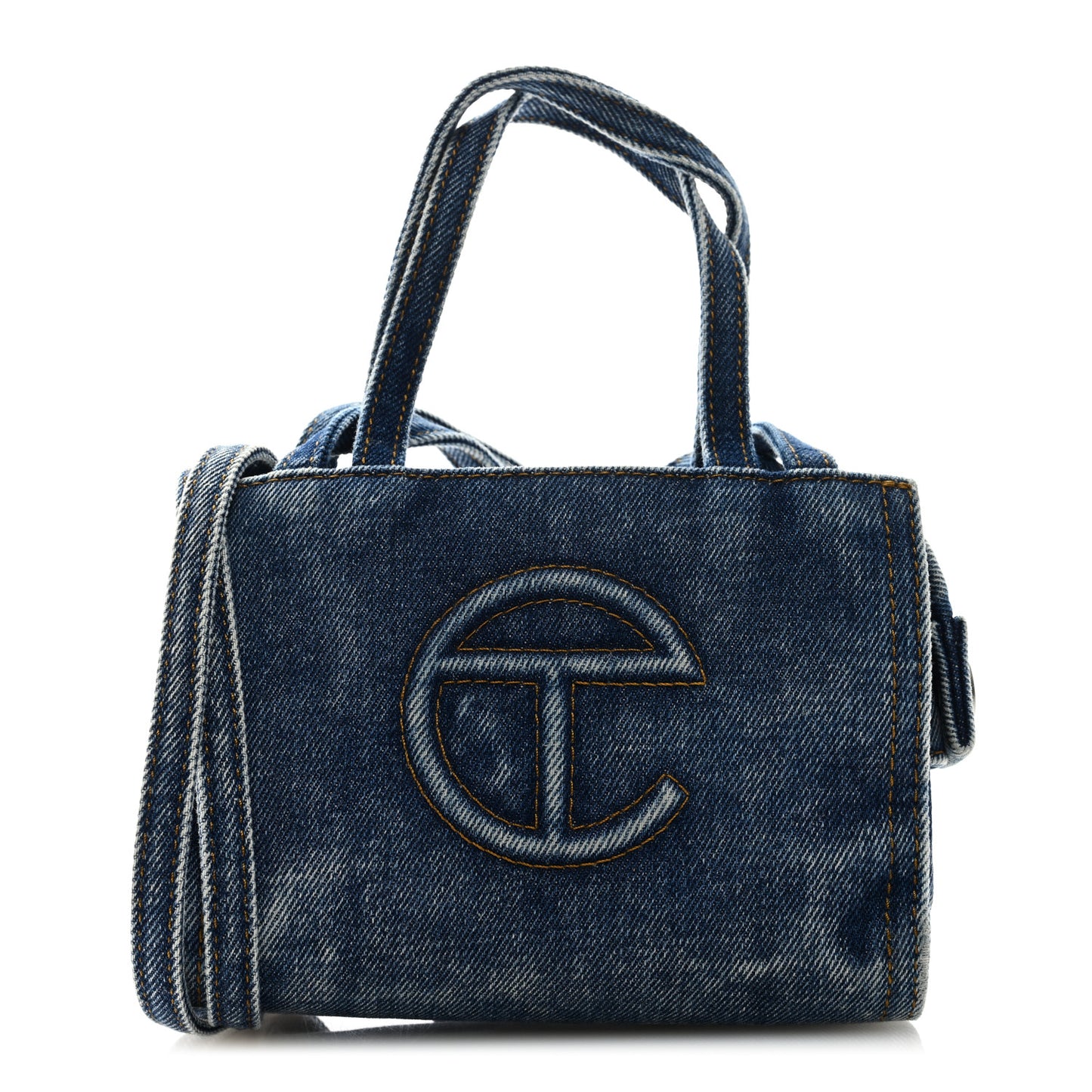Denim Small Shopping Bag Blue