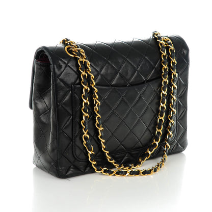 Chanel Lambskin Quilted Medium Double Flap Black 3 of 10
