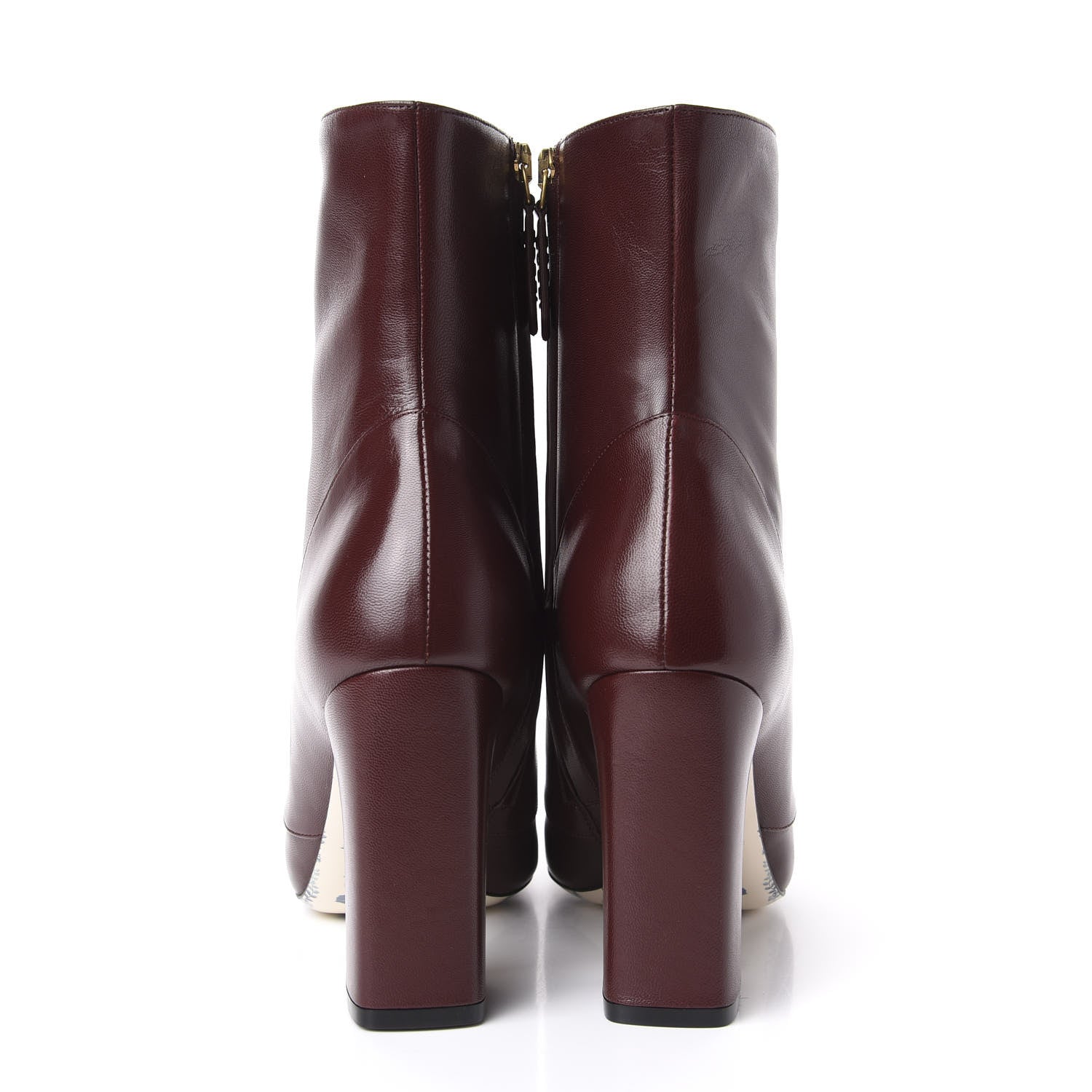 Gucci Malaga Kid GG Victoire 95mm Ankle Boots 38.5 Vintage Bordeaux 6 of 10