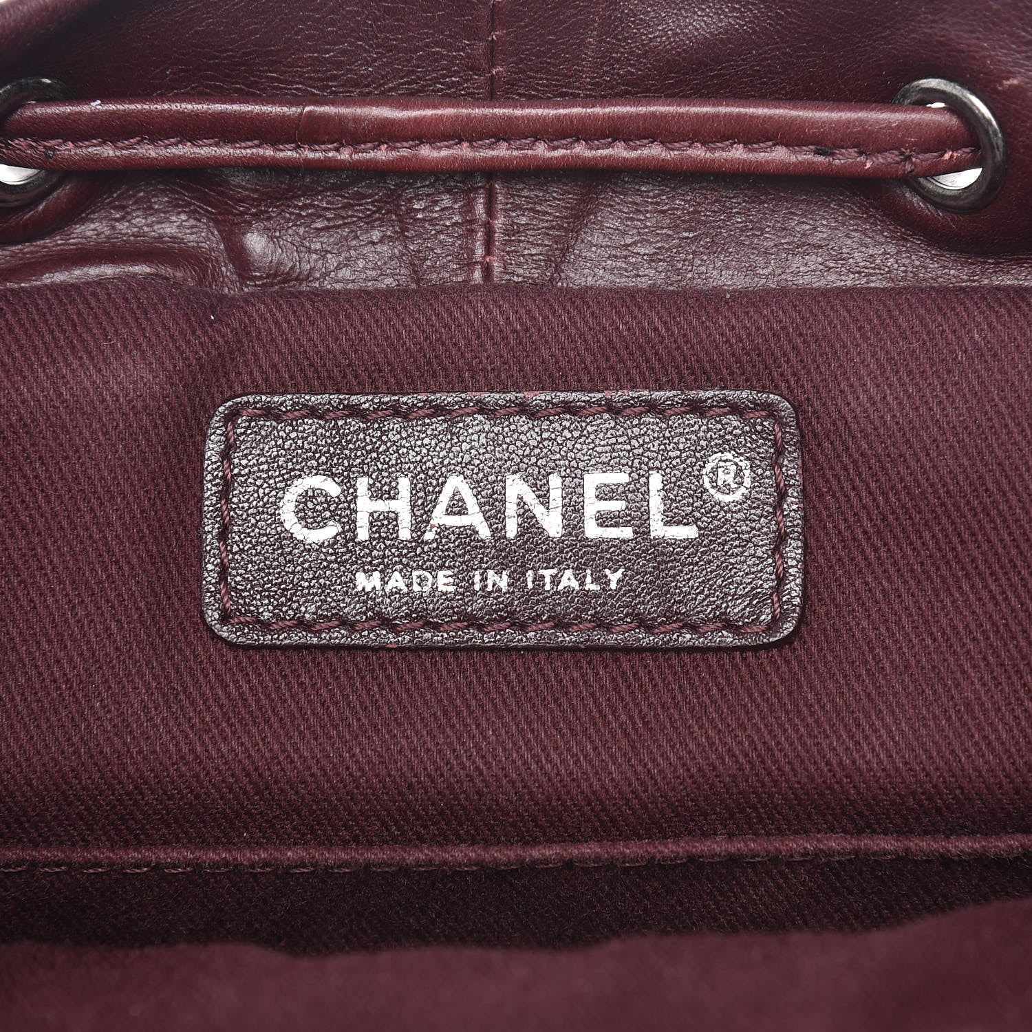 Chanel Glazed Calfskin Quilted Small Salzburg Backpack Burgundy 6 of 17