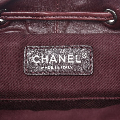 Chanel Glazed Calfskin Quilted Small Salzburg Backpack Burgundy 6 of 17