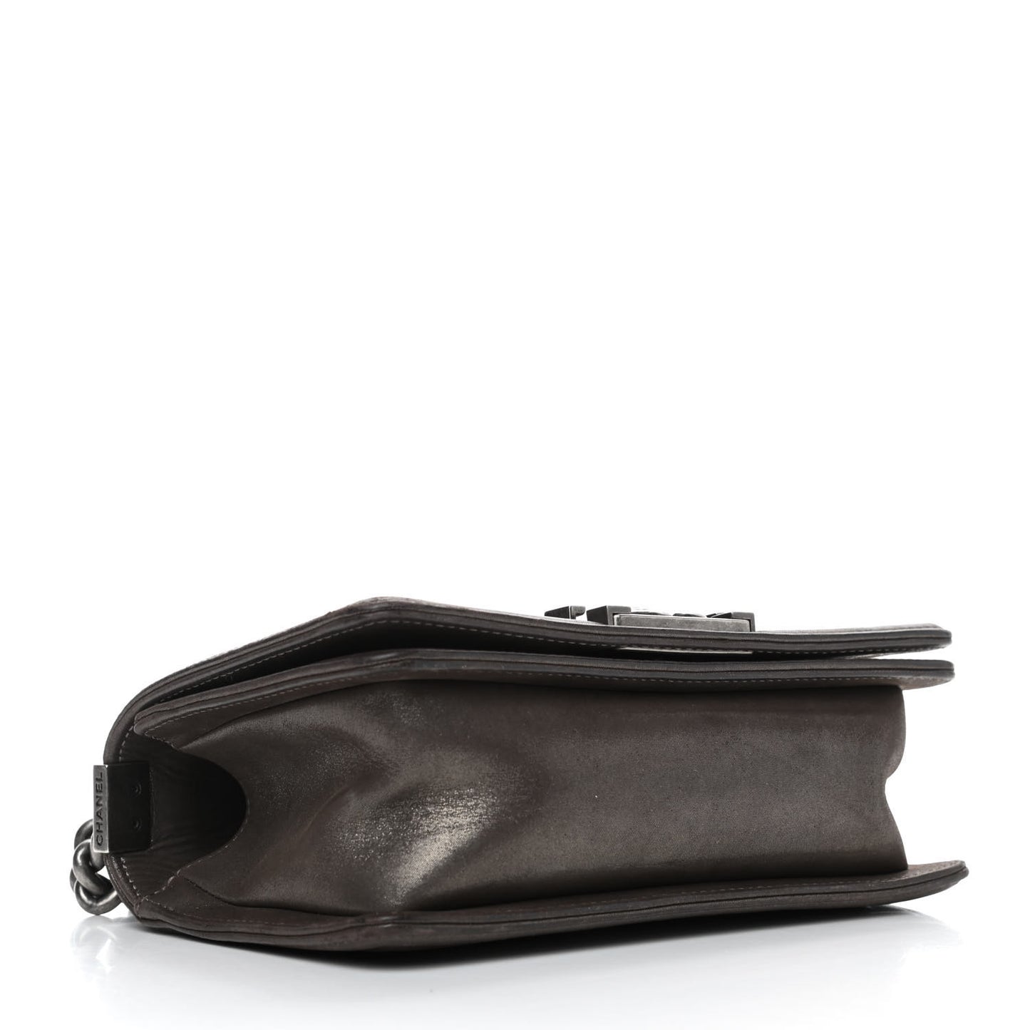 Calfskin Double Stitch Small Boy Flap