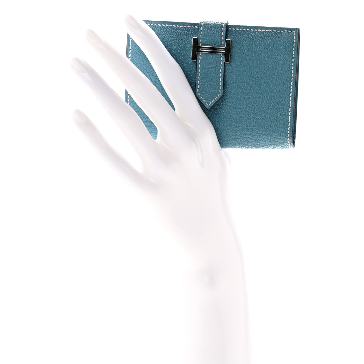 Chevre Mysore Bearn Card Holder Wallet New Bleu Jean