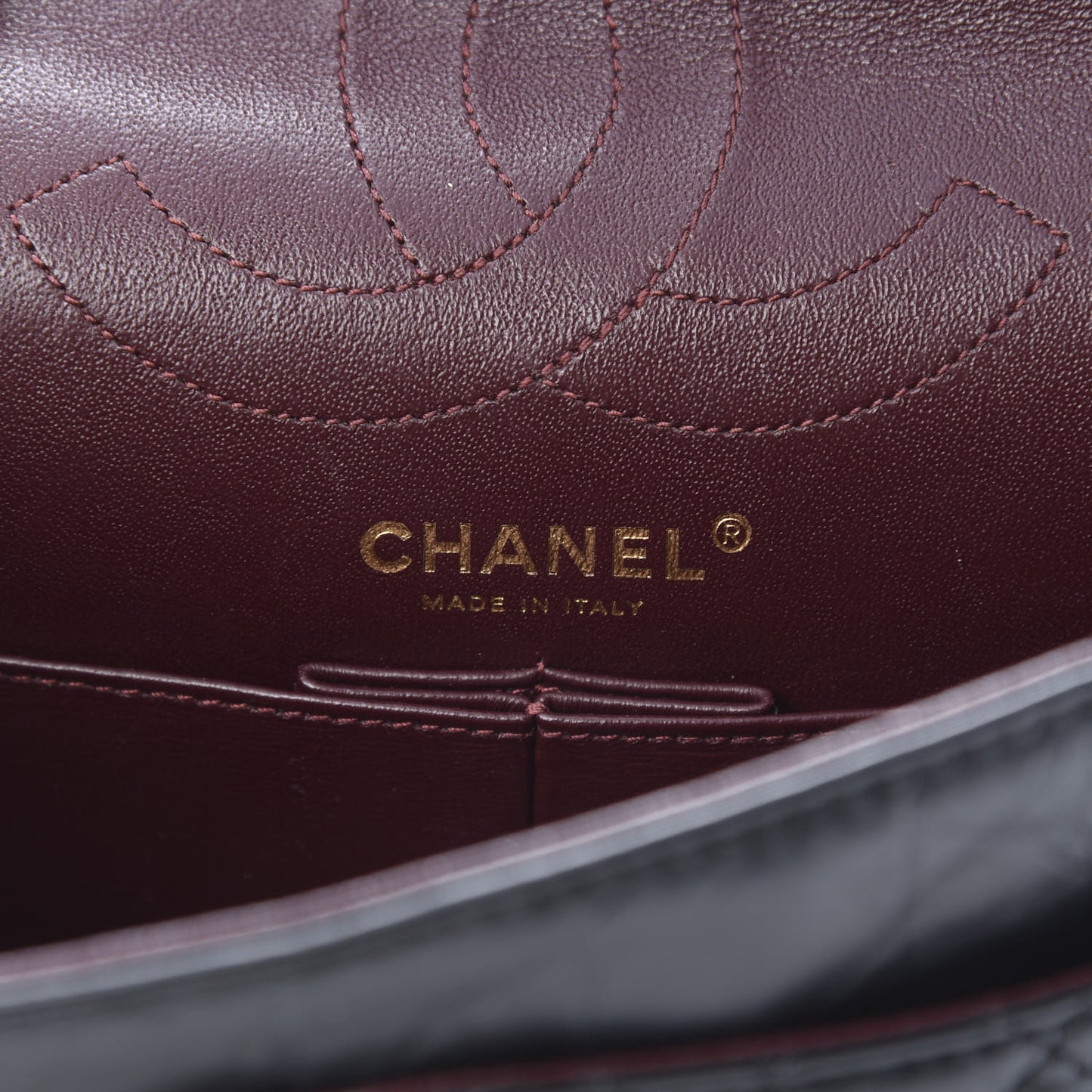 Aged Calfskin Quilted 2.55 Reissue 225 Flap Black