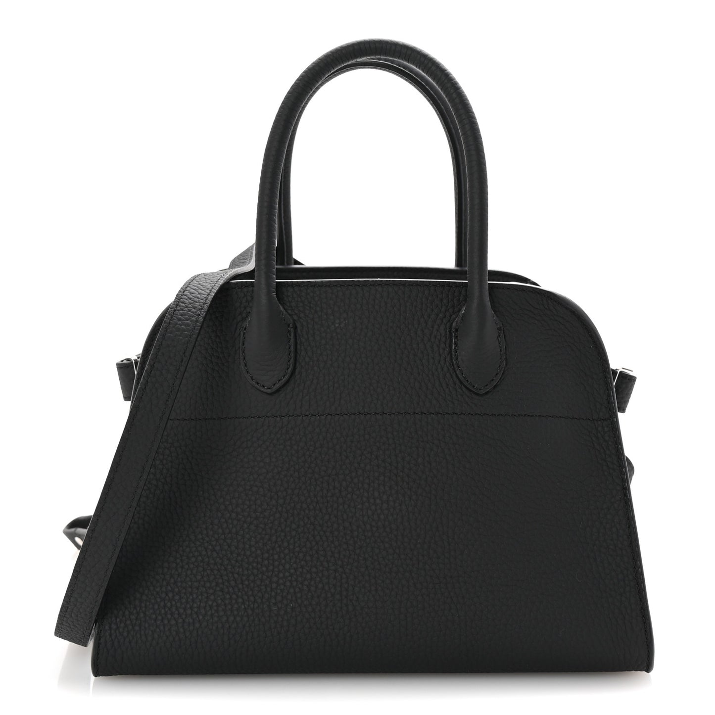 Grained Calfskin Soft Margaux 10 Bag Black