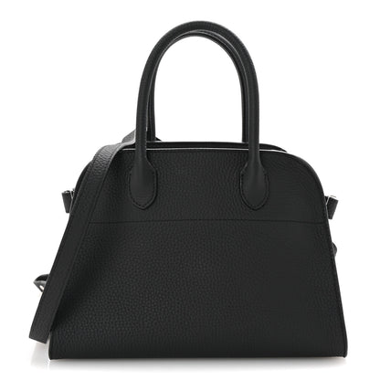 The Row Grained Calfskin Soft Margaux 10 Bag Black 1 of 9