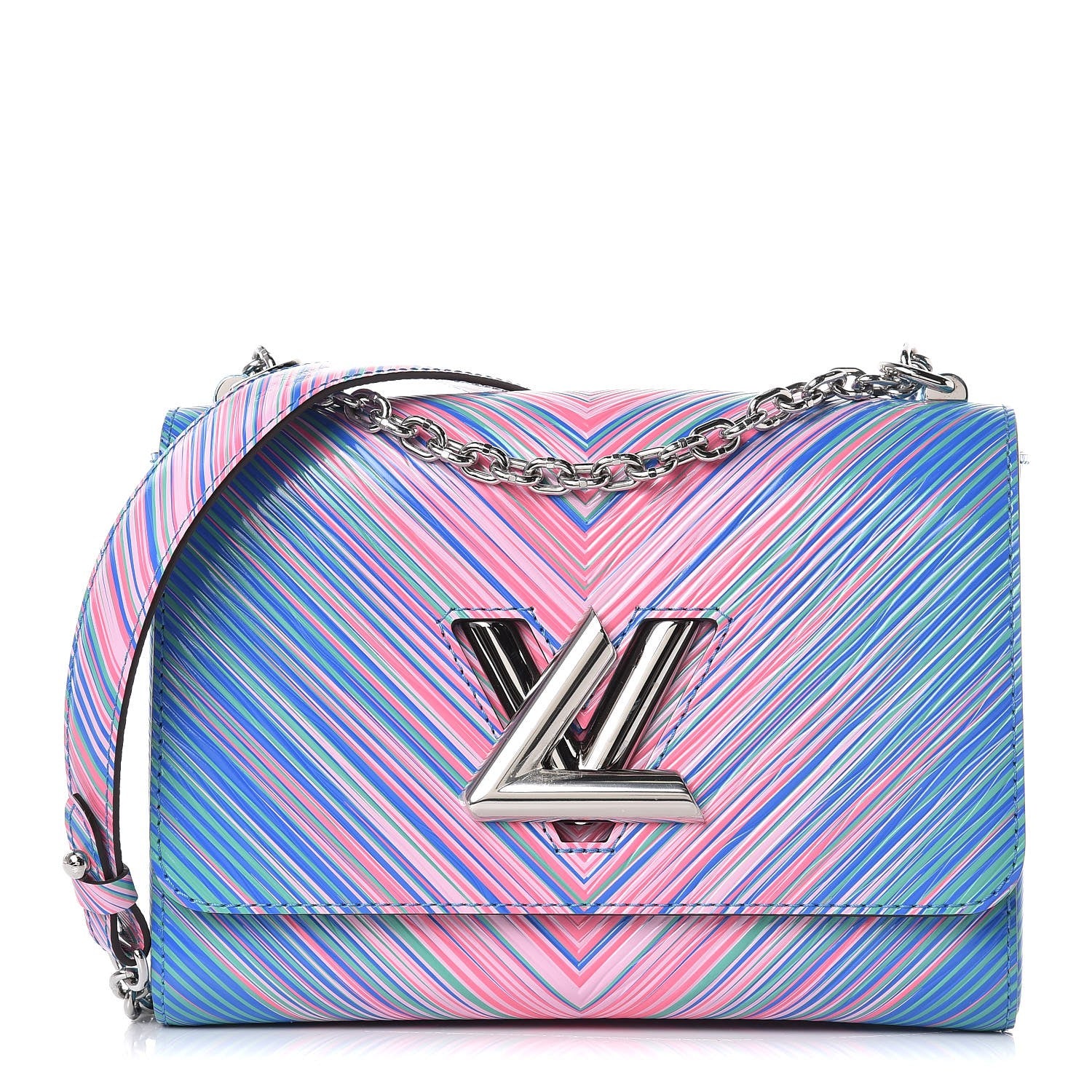 Louis Vuitton Epi Tropical Twist Shoulder Bag MM Blue Rose 1 of 6