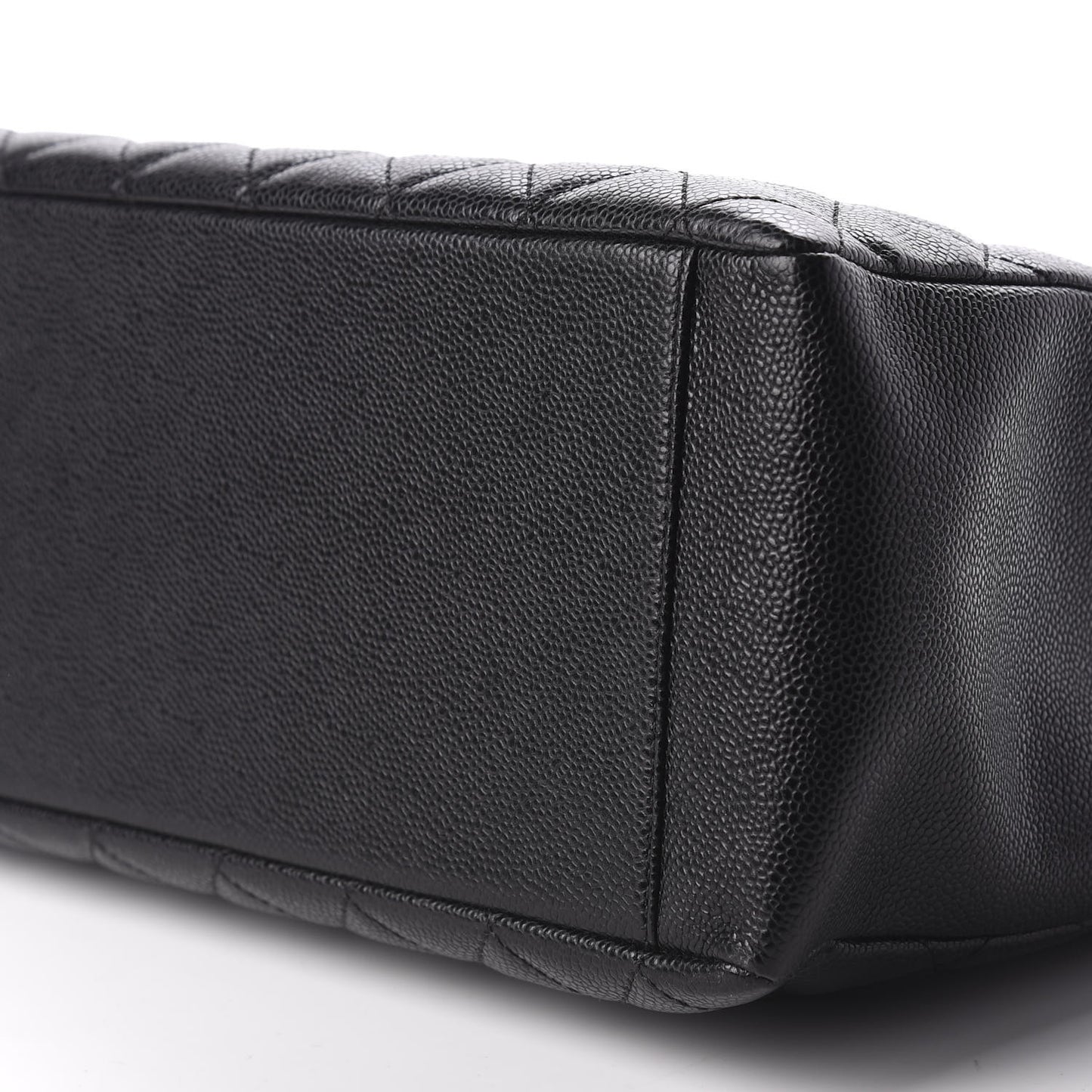 Caviar Quilted Grand Shopping Tote GST Black
