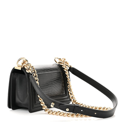 Chanel Lizard Calfskin Small Boy Flap Black 3 of 11