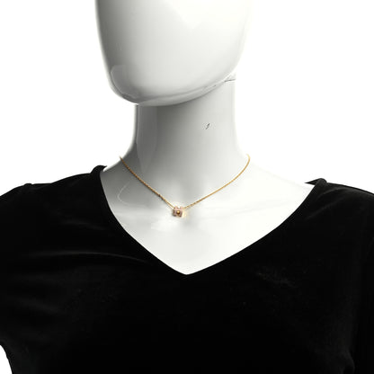 Hermes Lacquered Rose Gold Mini Pop H Pendant Necklace Rose Dragee 2 of 4