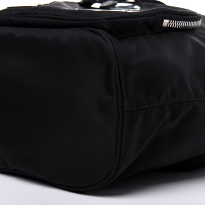 Prada Tessuto Nylon Saffiano Smalto Mini Bucket Crossbody Bag Black 10 of 12