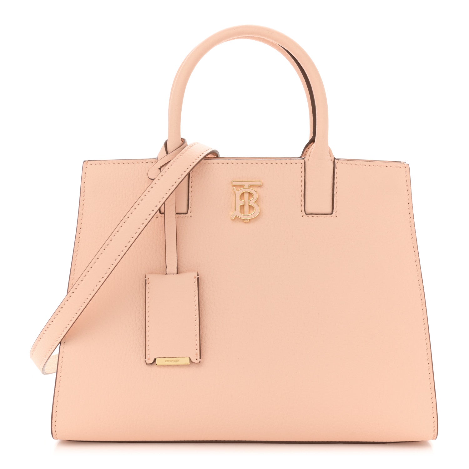 Burberry Grainy Calfskin Mini Frances Tote Peach Pink 1 of 11