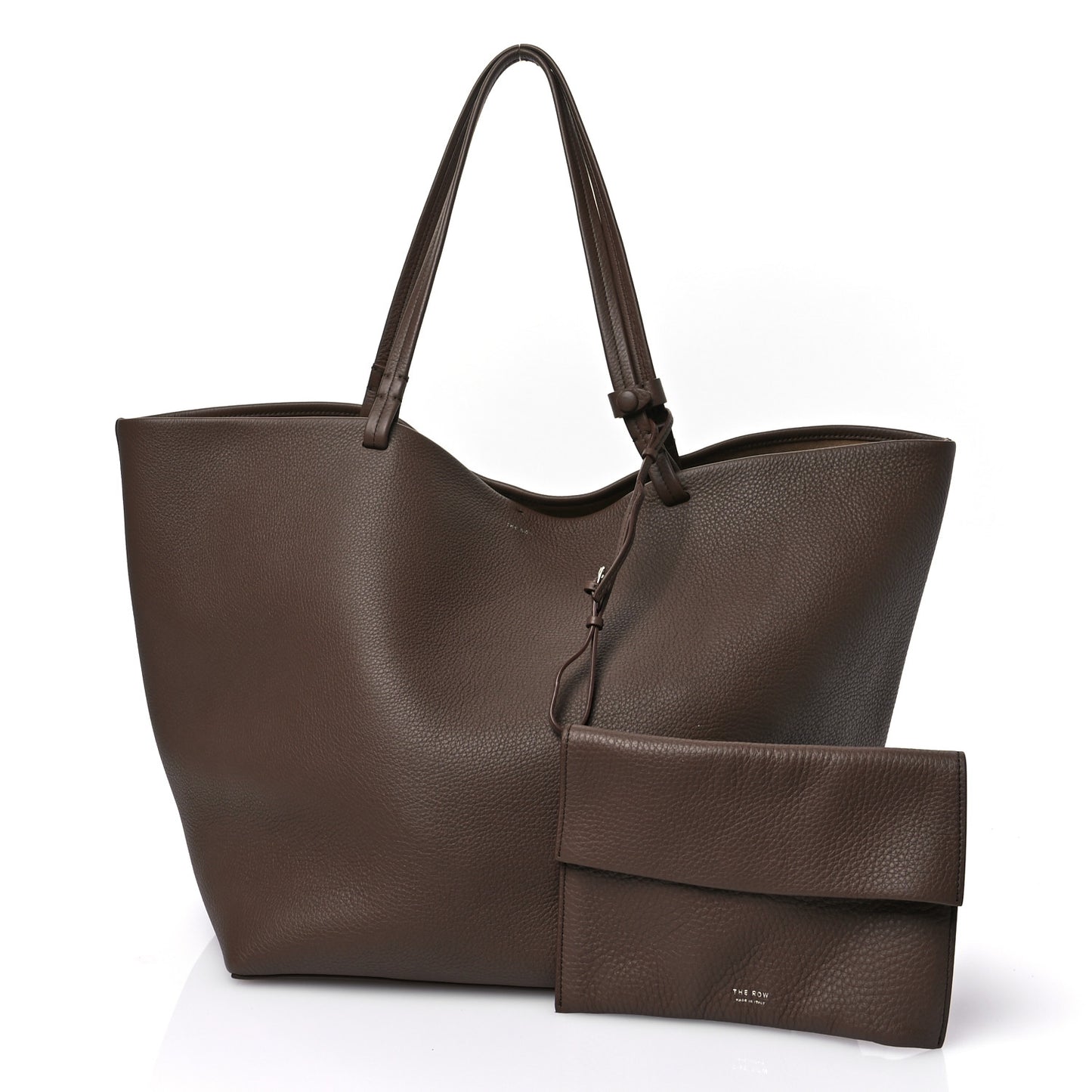 Grained Calfskin Park Tote XL Dark Taupe
