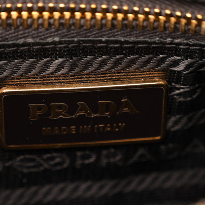 Prada Metallic Saffiano Pochette Platino 6 of 15