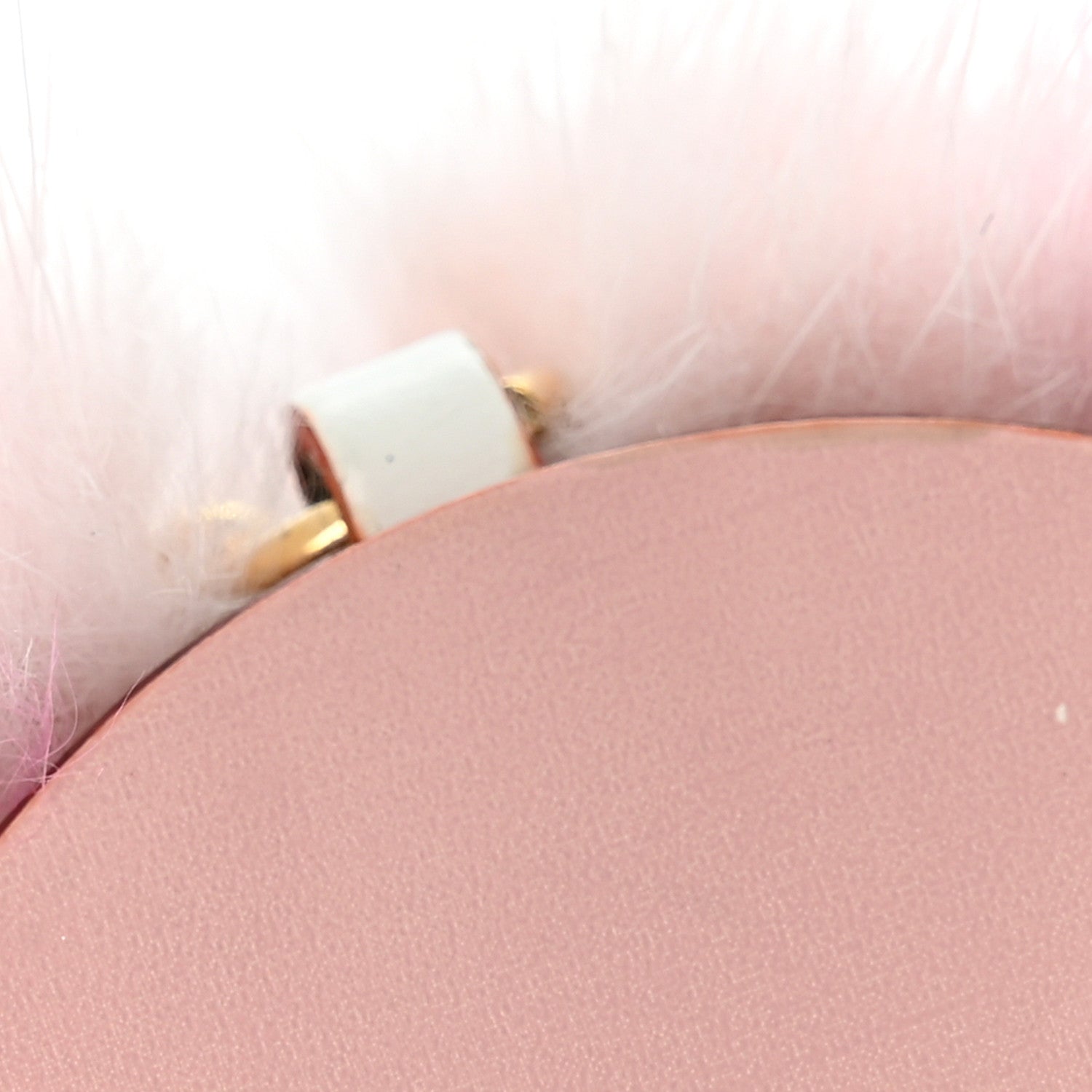 Louis Vuitton Calfskin Mink Fur Wild Puppet Bag Charm Key Holder Rose 6 of 6