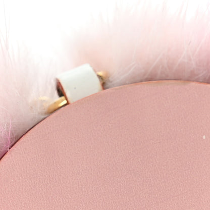 Louis Vuitton Calfskin Mink Fur Wild Puppet Bag Charm Key Holder Rose 6 of 6