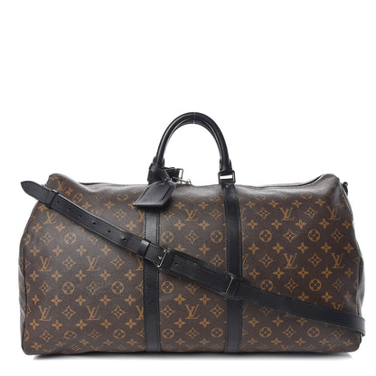 Louis Vuitton Monogram Macassar Keepall Bandouliere 55 1 of 22