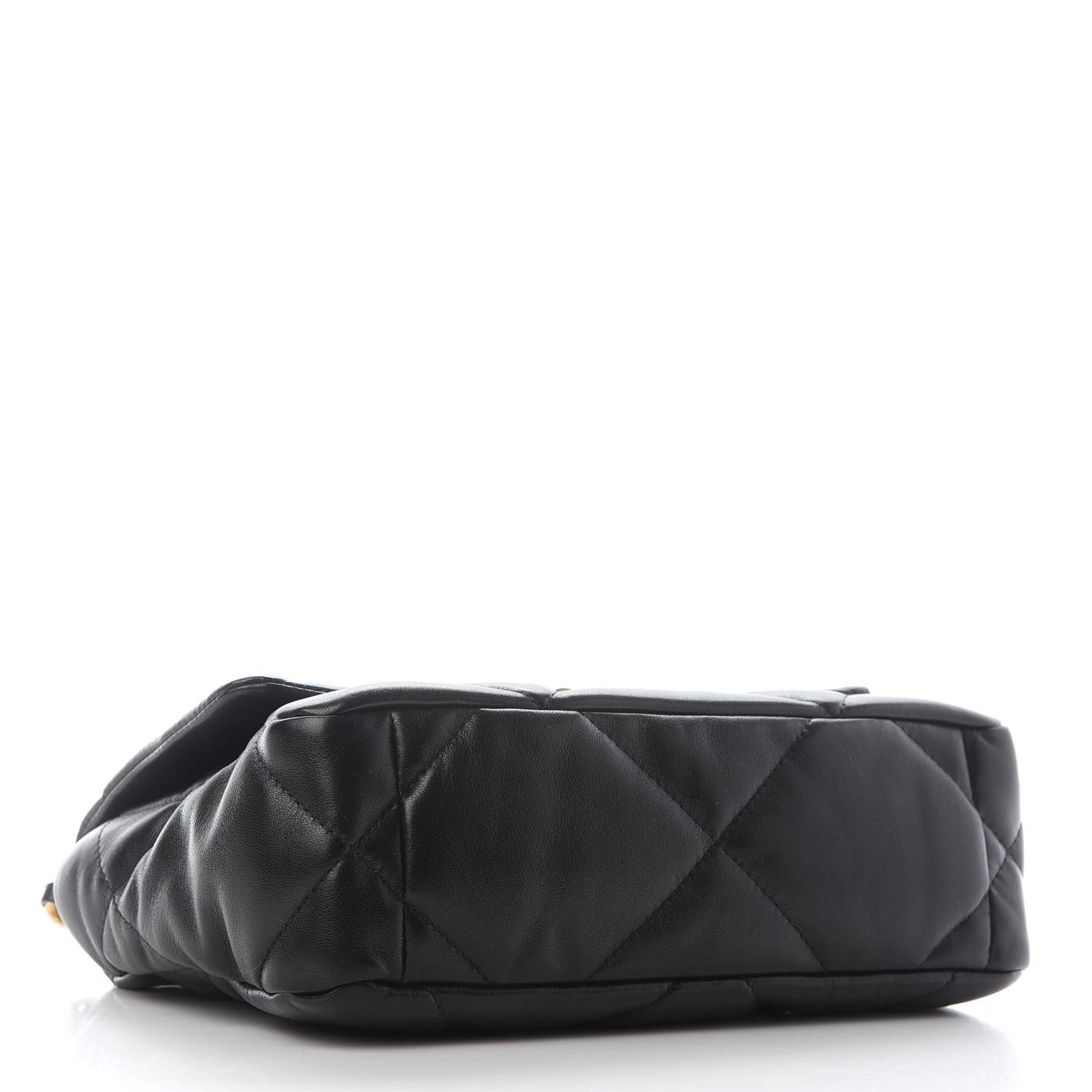 Lambskin Quilted Medium Chanel 19 Flap Black