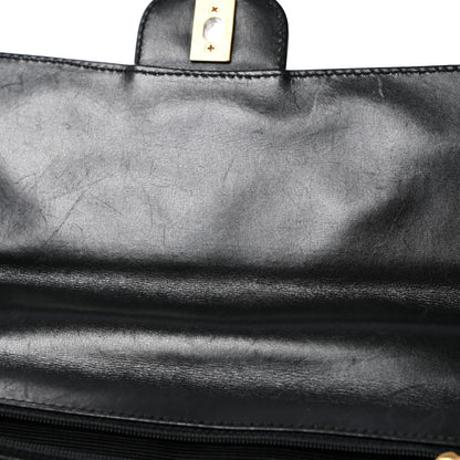 Chanel Lambskin Bekko Resin Medium Single Flap Black 12 of 14