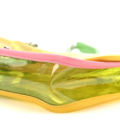 Chanel Lambskin PVC Quilted Mini Coco Splash Flap Yellow Green Pink 10 of 10