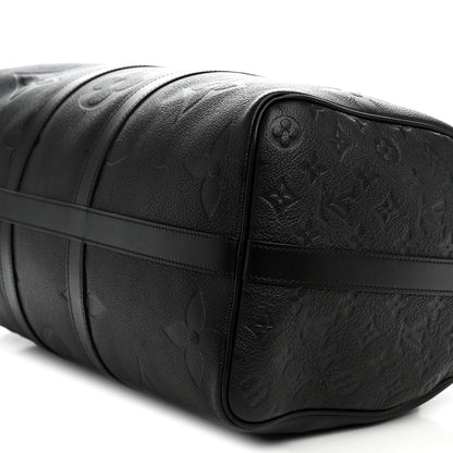 Louis Vuitton Empreinte Monogram Giant Keepall Bandouliere 45 Black 8 of 9