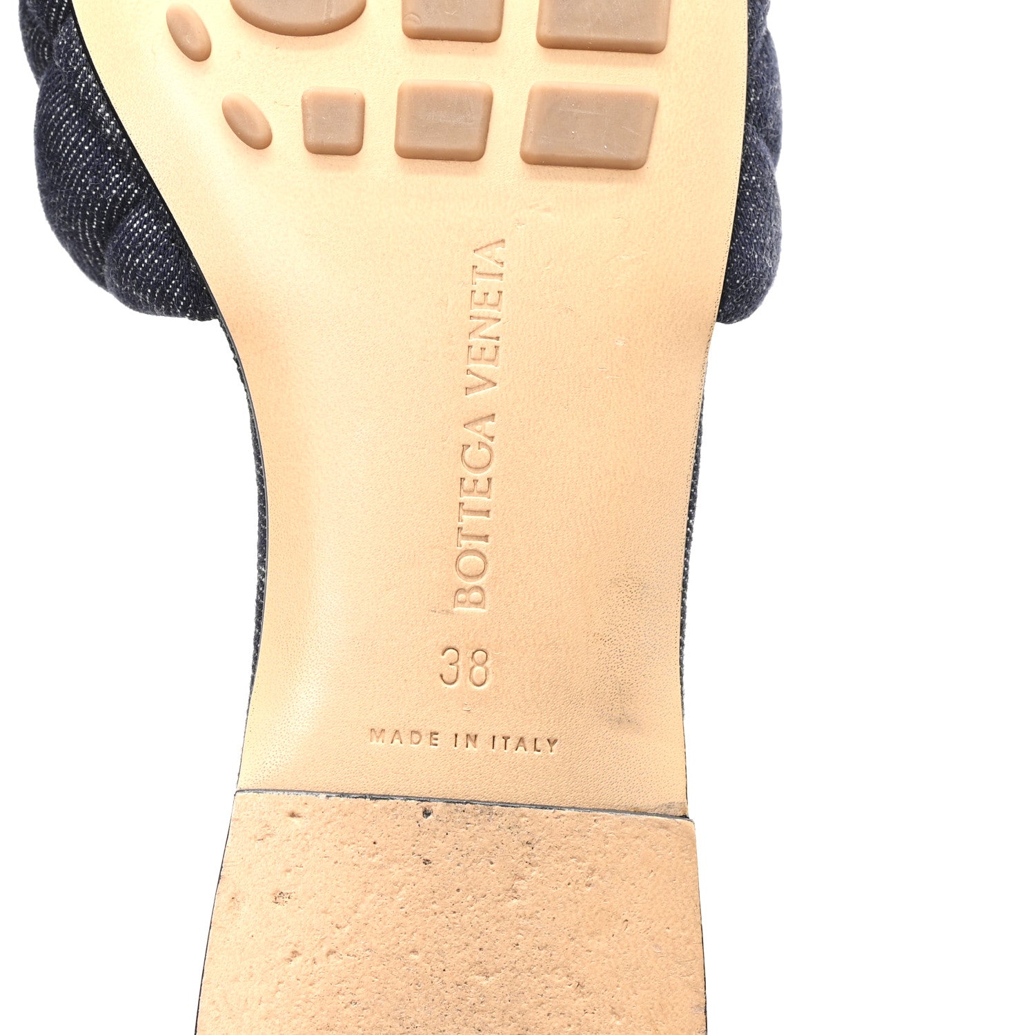 Bottega Veneta Denim Matelasse Padded Flat Sandals 38 Indigo 7 of 8