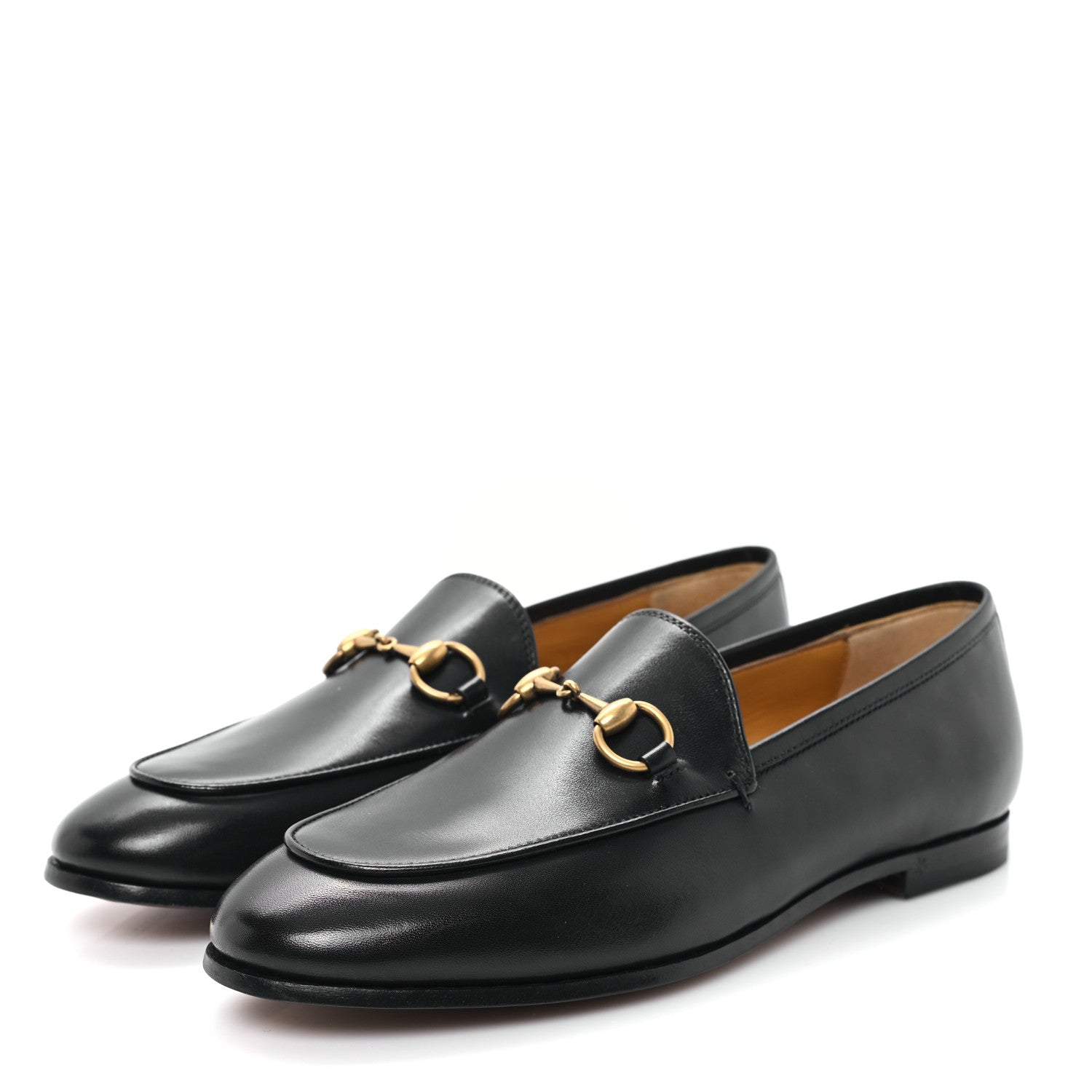 Gucci Calfskin Womens Jordaan Loafers 35.5 Black 4 of 11