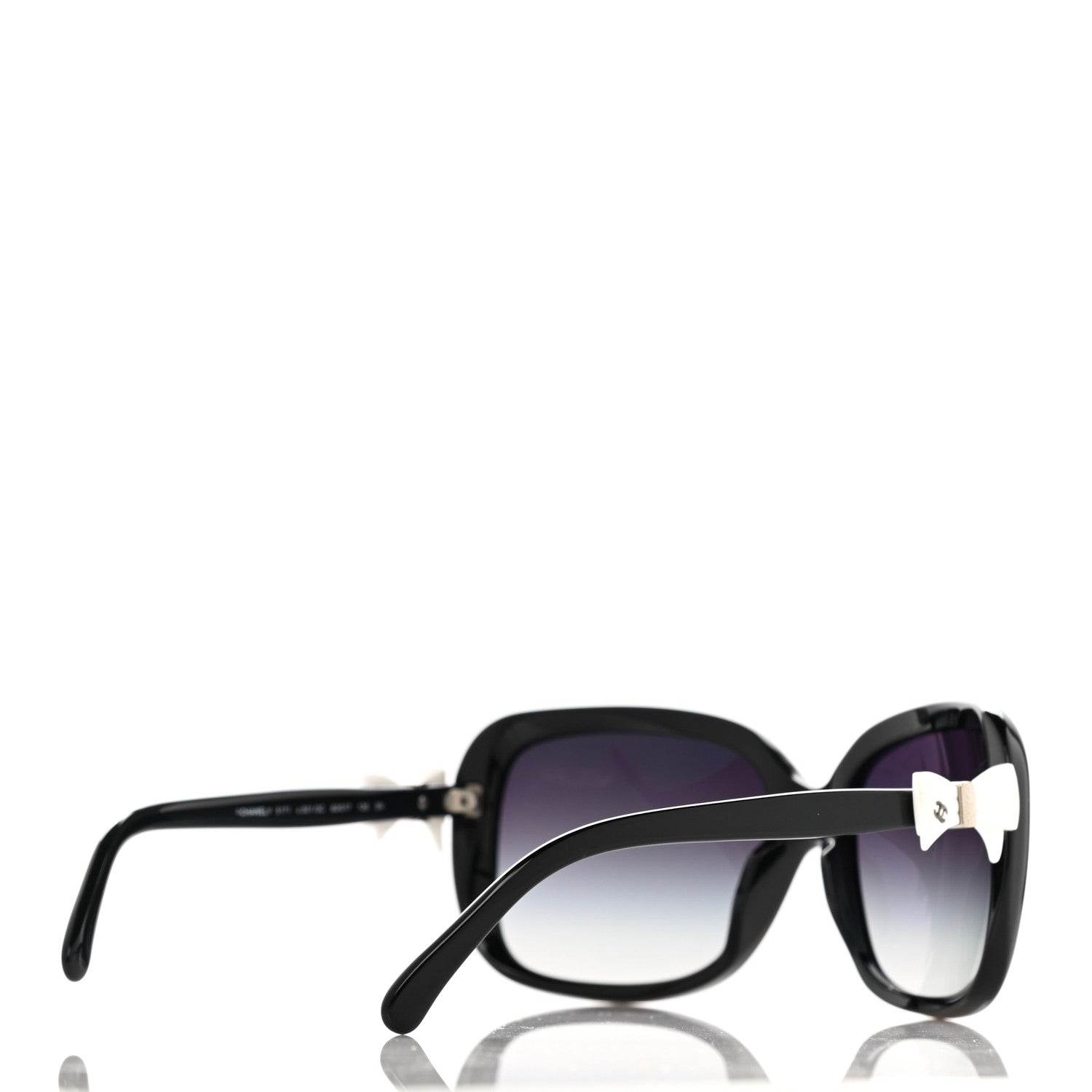 Chanel Acetate CC Bow Sunglasses 5171 Black White 4 of 8