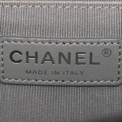 Chanel Calfskin Chevron Quilted Medium Boy Flap Black 6 of 10