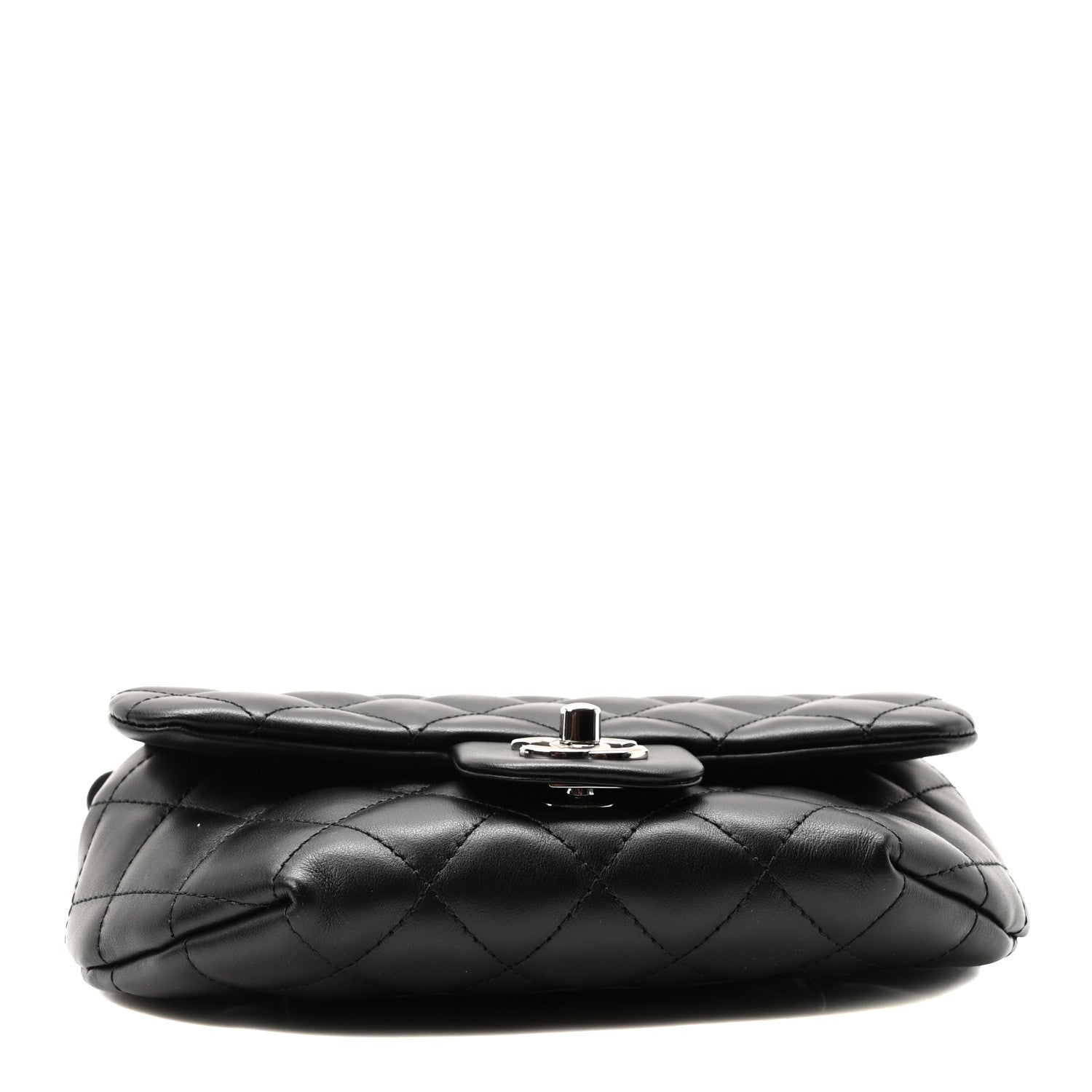 Chanel Calfskin Quilted CC Uniform Flap Belt Bag Black 4 of 10