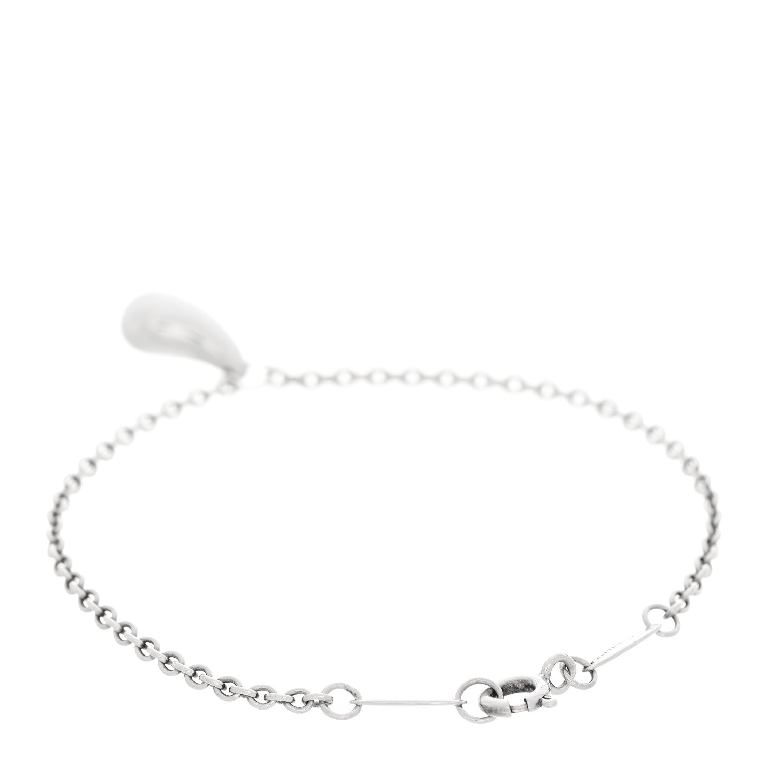 Tiffany Sterling Silver Elsa Peretti Teardrop Charm Bracelet 2 of 4