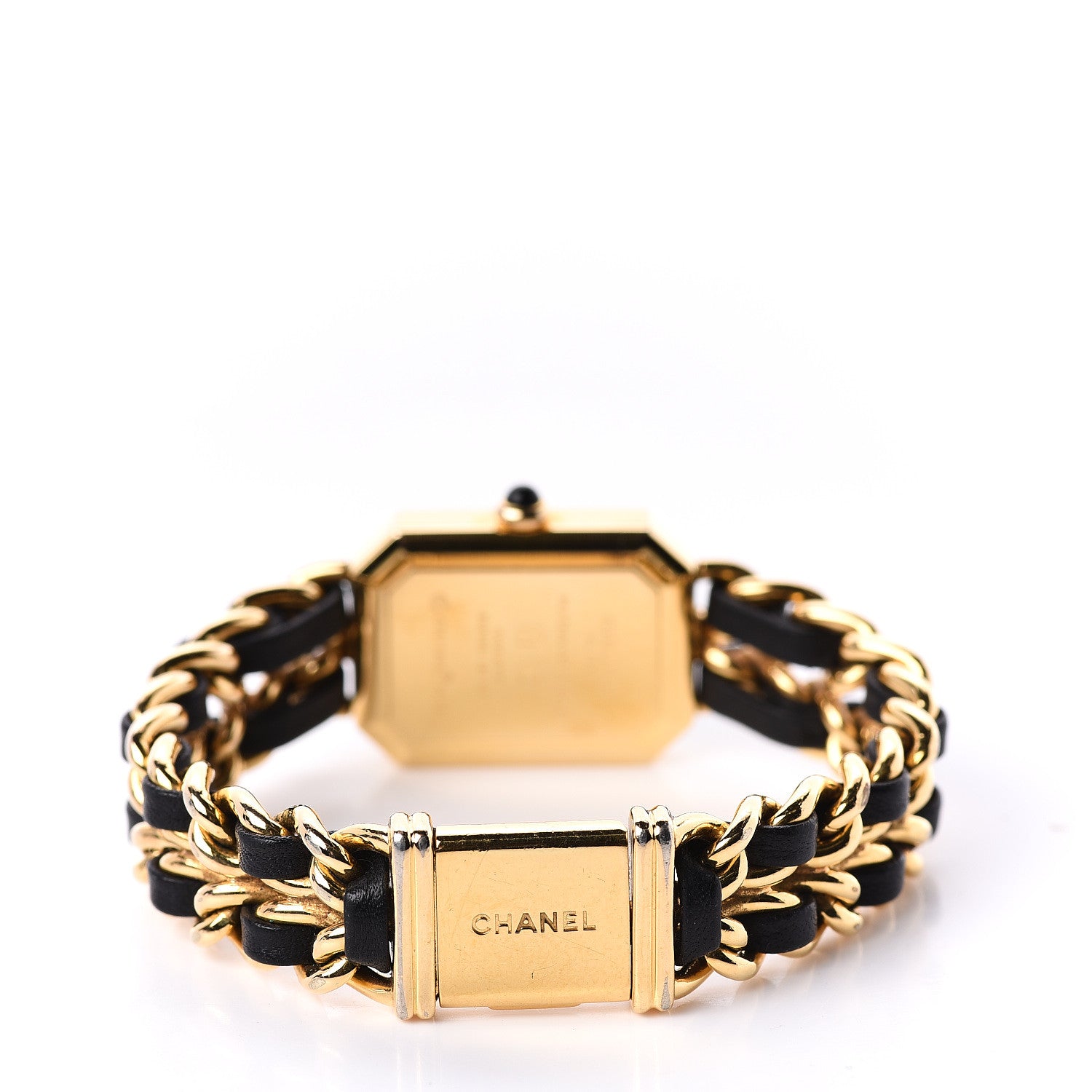 Chanel Stainless Steel Lambskin 20mm Chain Premiere Quartz Watch Gold M 4 of 7