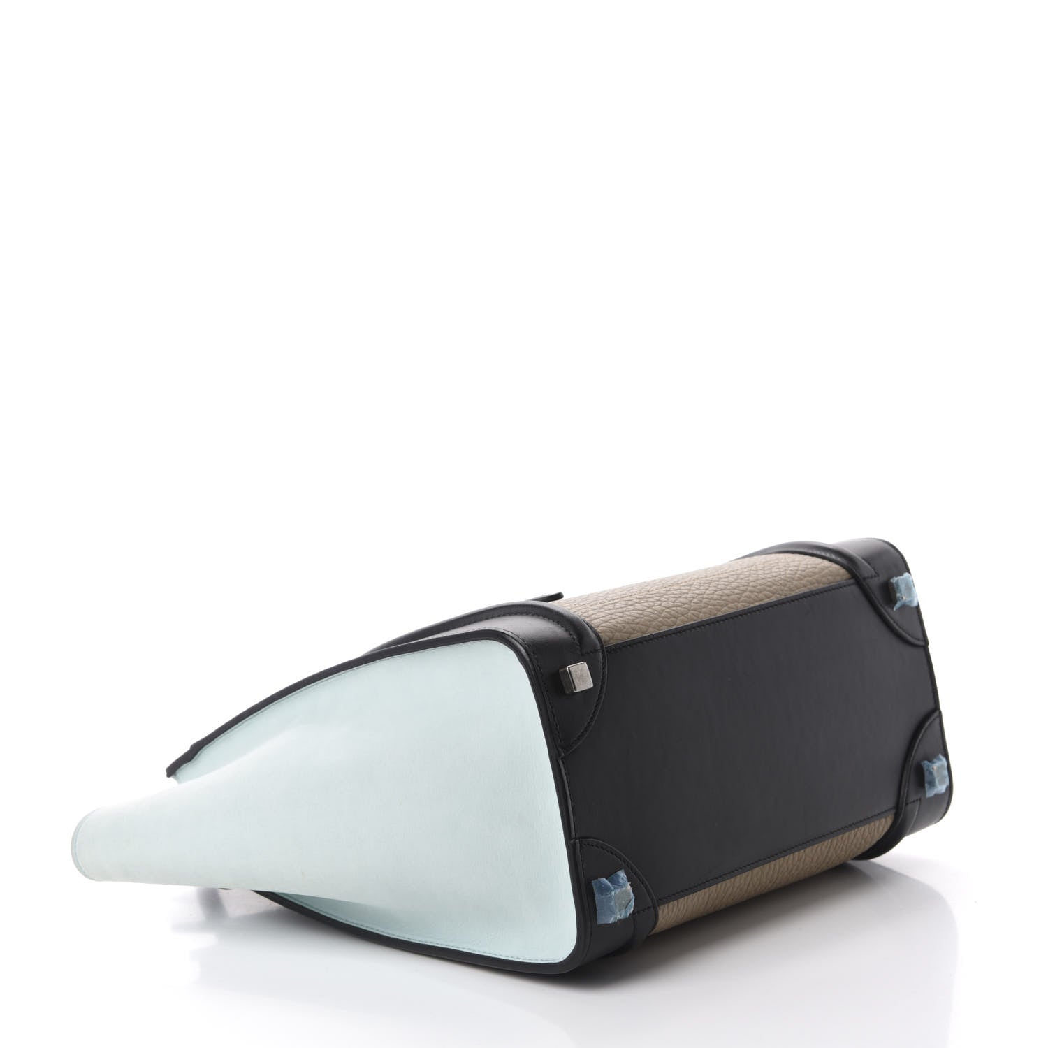 Celine Bullhide Calfskin Nubuck Micro Tri-Color Luggage Beige 4 of 9