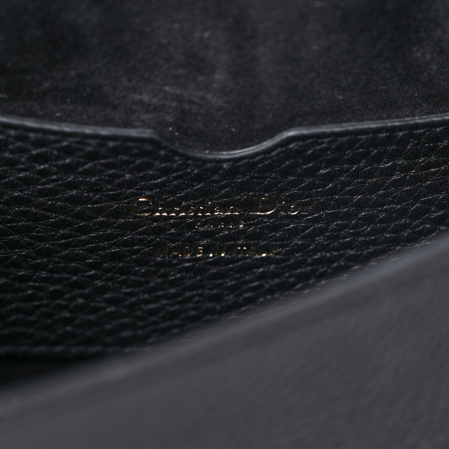 Christian Dior Grained Calfskin Medium Bobby Flap Black 6 of 11