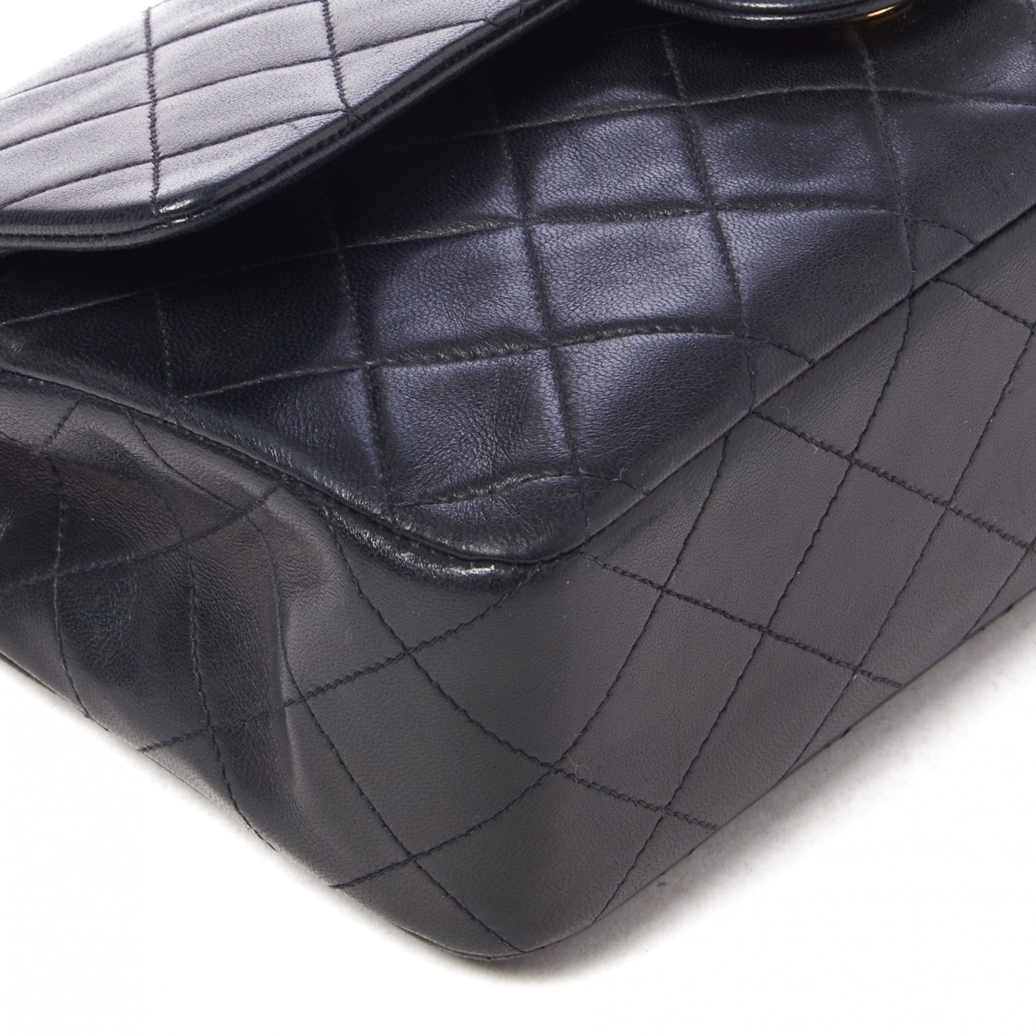 Chanel Lambskin Quilted Small Double Flap Black 5 of 9