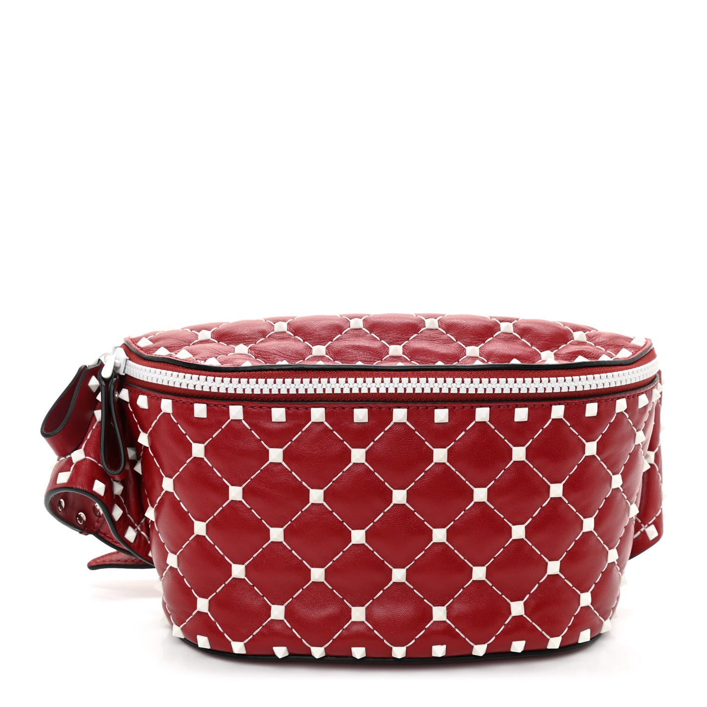 Lambskin Free Rockstud Spike Belt Bag 75 Rosso Valentino