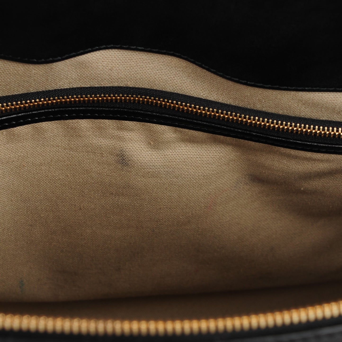 Calfskin Zip Up Heroine Tote Black