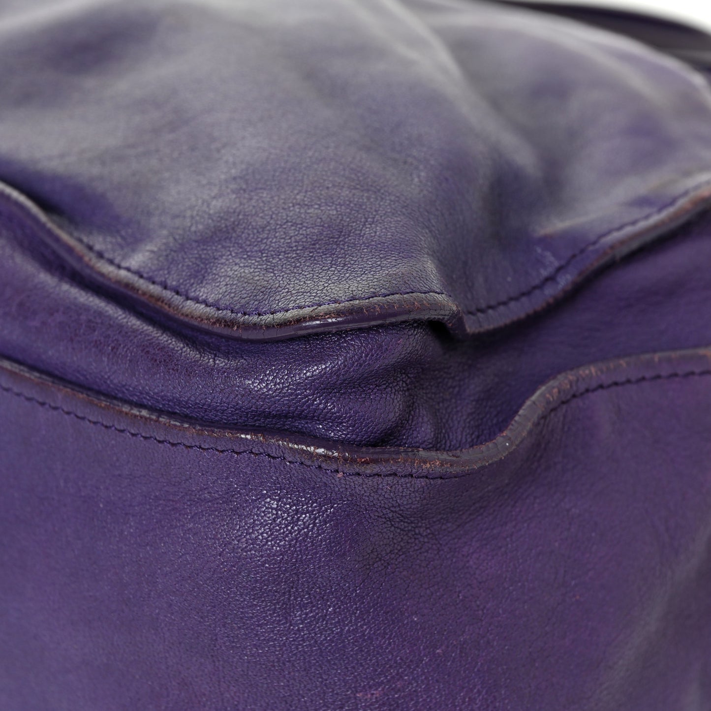 Lambskin Medium PS1 Satchel Purple Rain