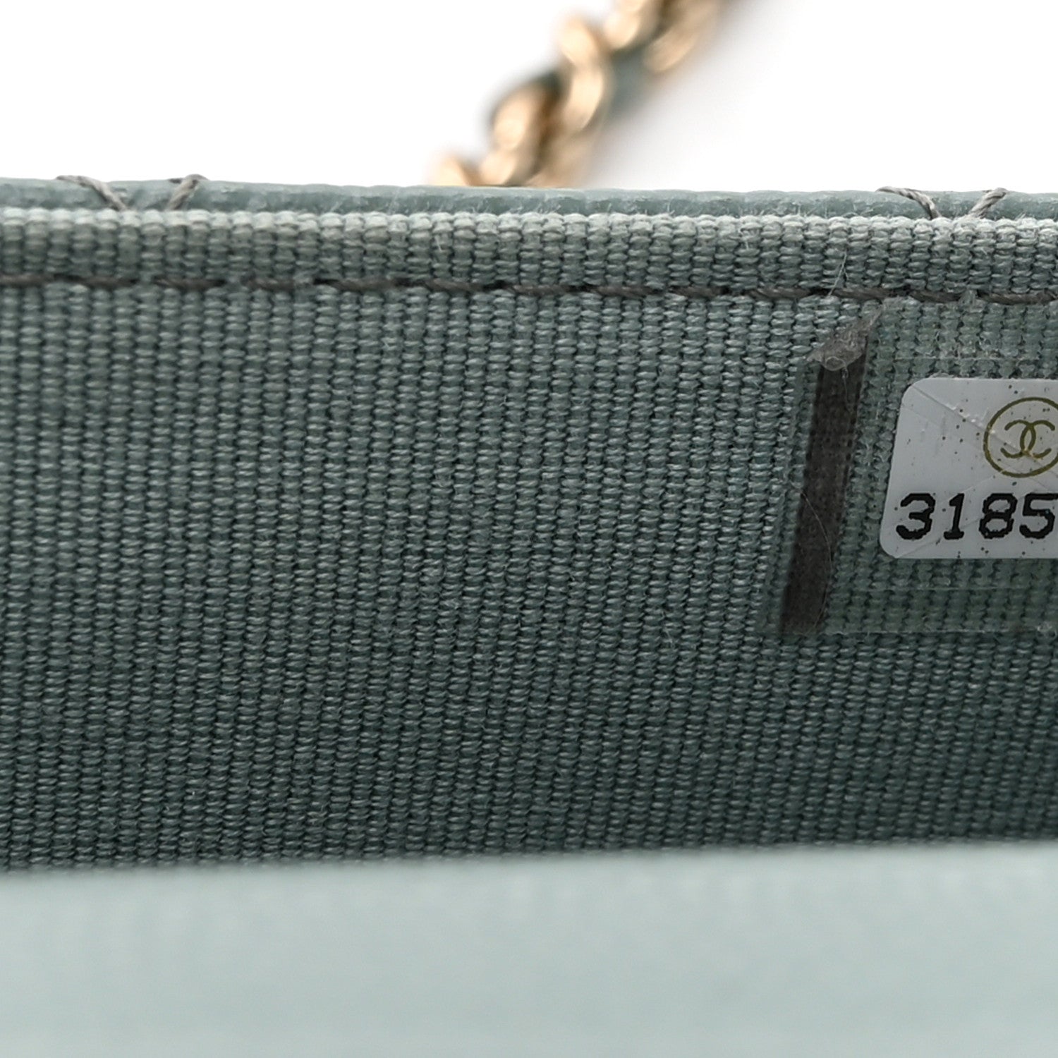 Chanel Caviar Quilted Mini Clutch With Chain Green 8 of 12