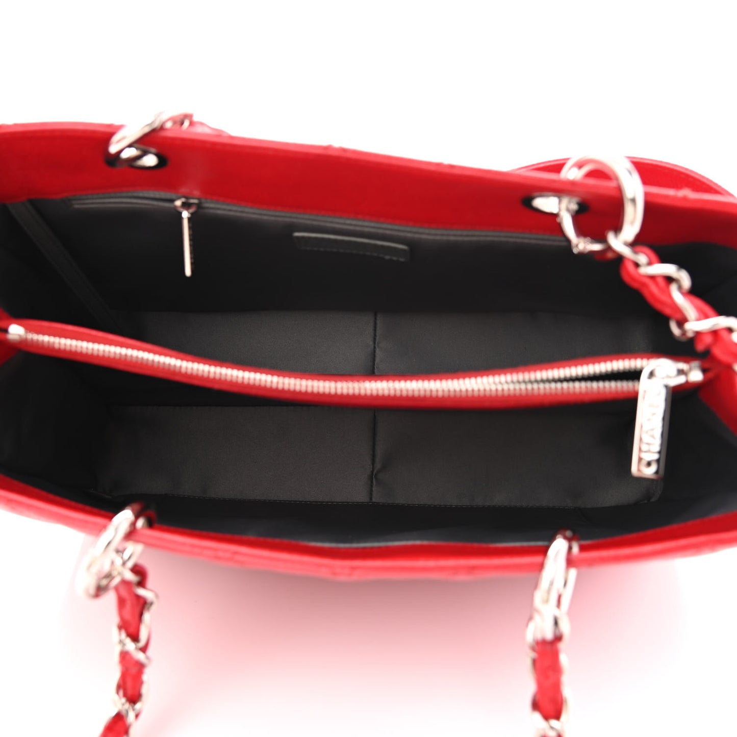 Caviar Quilted Grand Shopping Tote GST Red