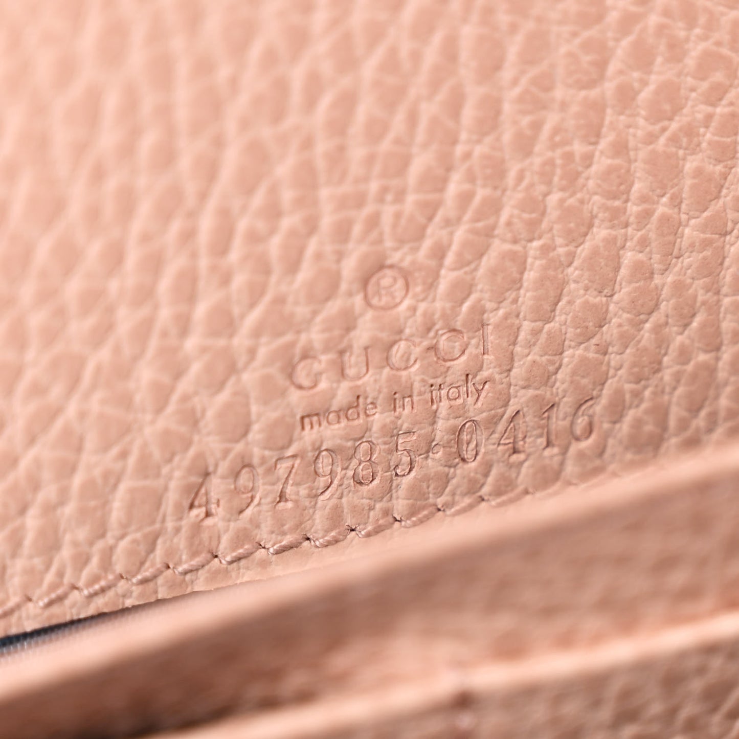 Dollar Calfskin Enamel Monochrome Mini G Perfect Pink