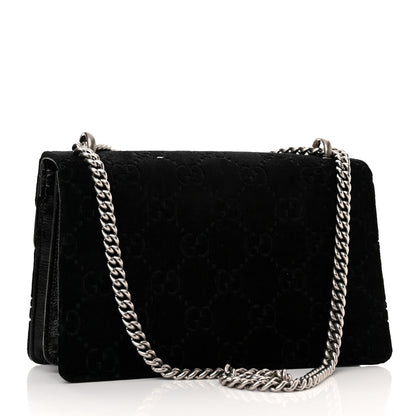 Gucci Velvet GG Monogram Small Dionysus Shoulder Bag Black 3 of 10