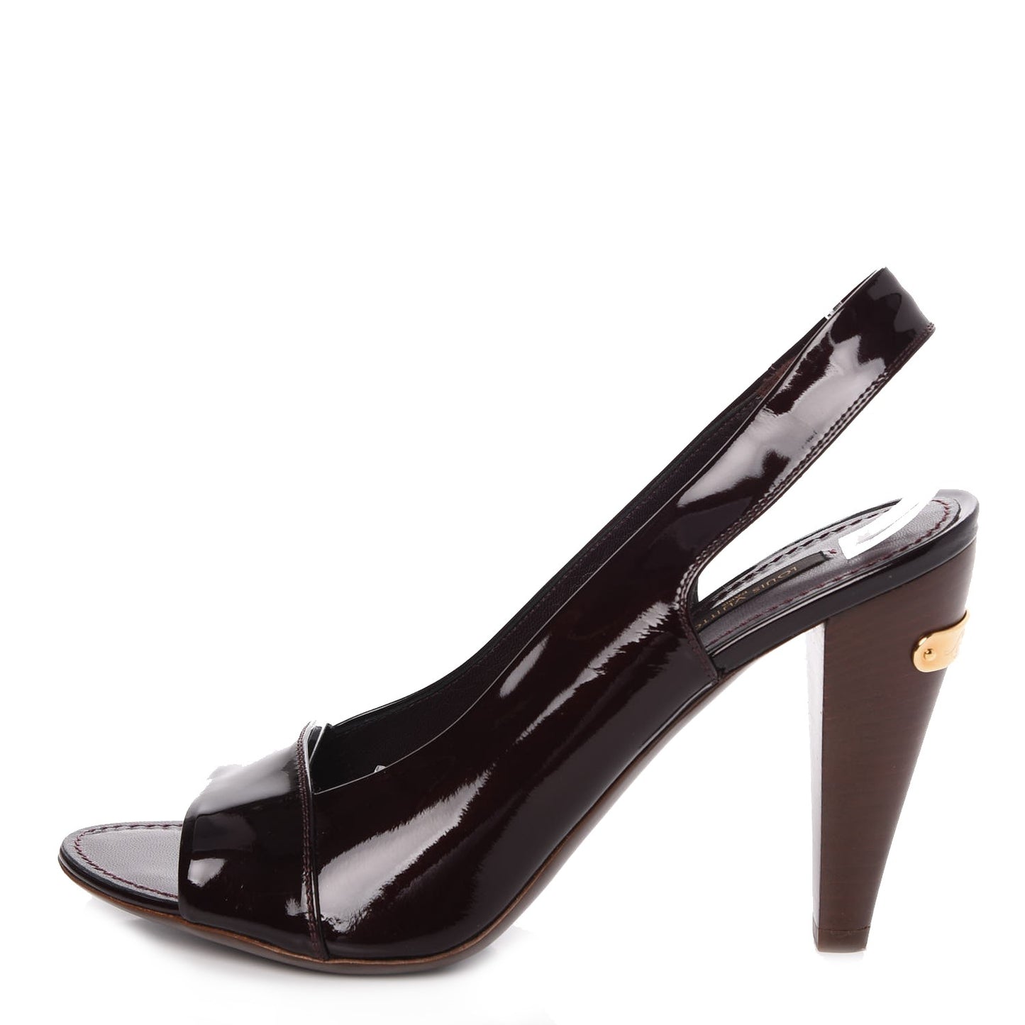 Patent Slingback Heels 38 Amarante