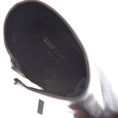 Saint Laurent Sheepskin Opyum Ankle Boot 38 Black 7 of 8