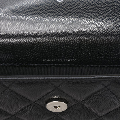 Chanel Caviar Quilted My Everything Belt Flap Card Holder Black 6 of 8