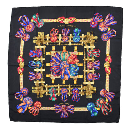 Hermes Silk Les Rubans Du Cheval Scarf 90 1 of 6