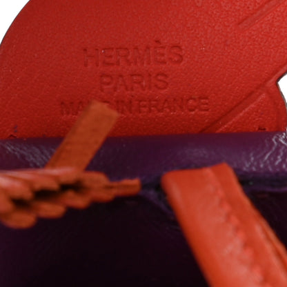 Hermes Milo Lambskin Grigri Rodeo Pegase Horse Bag Charm PM Violet Cornaline Capucine 4 of 4