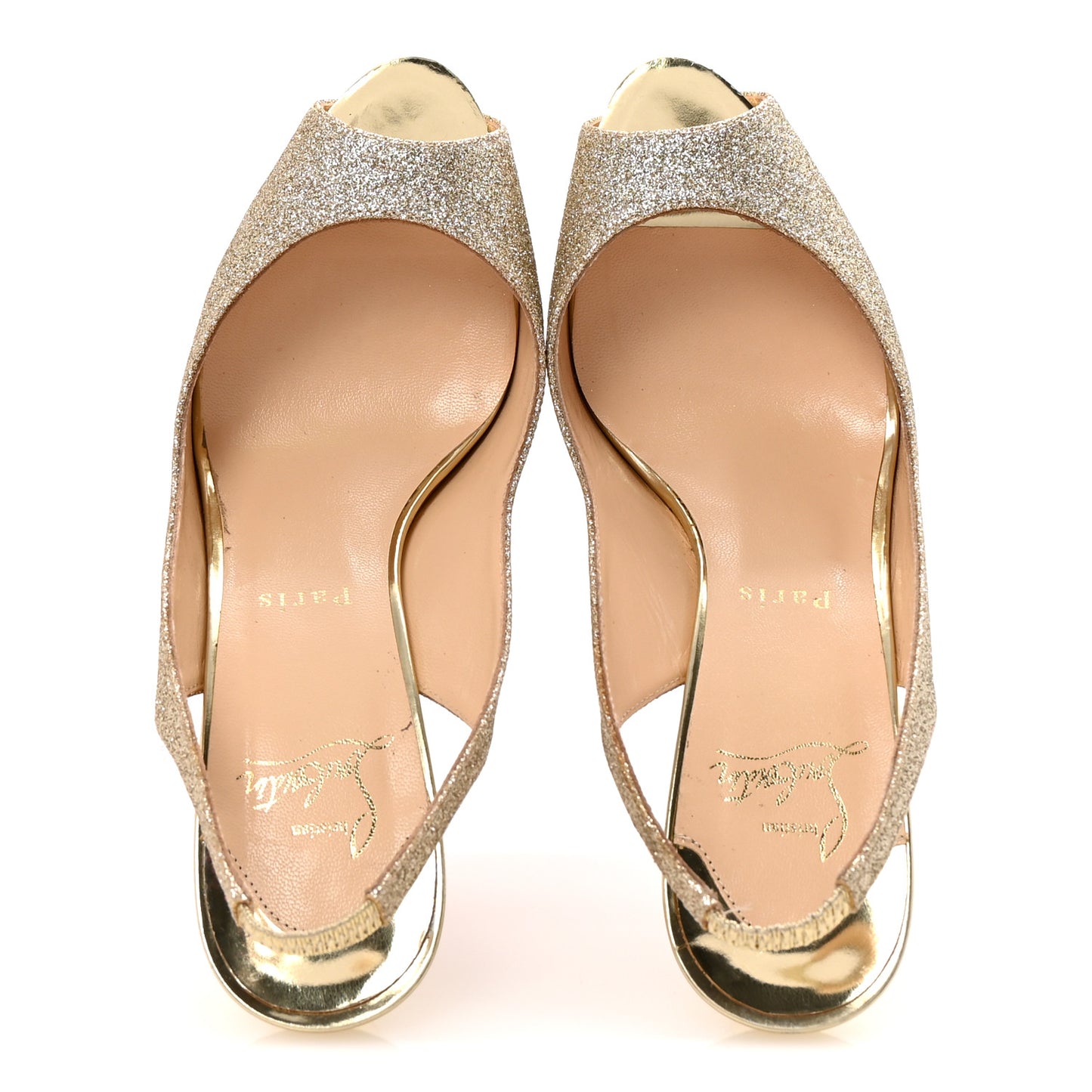 Glitter No Prive 100 Pumps 37.5 Platine