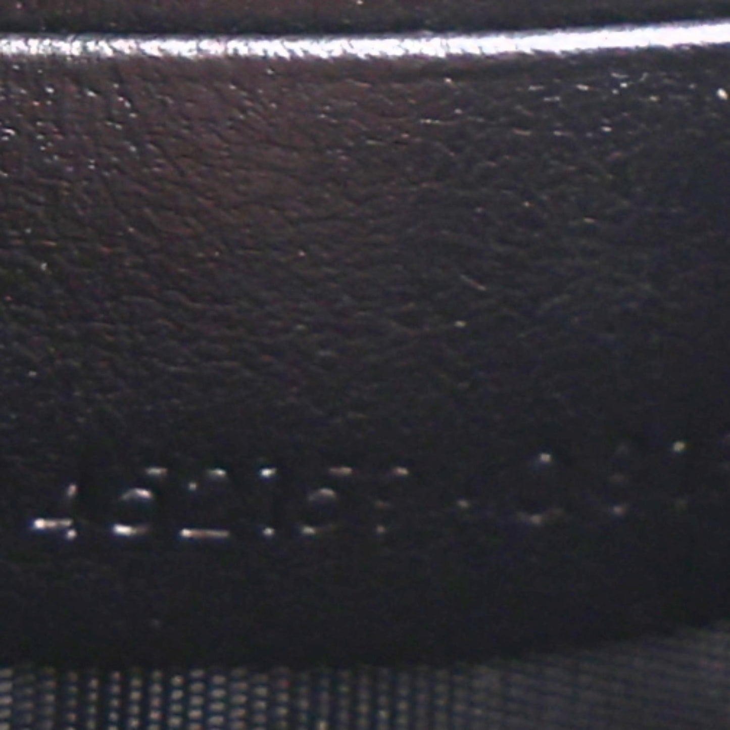 Calfskin Crocodile Embossed Kate Monogram Tassel Chain Wallet Black